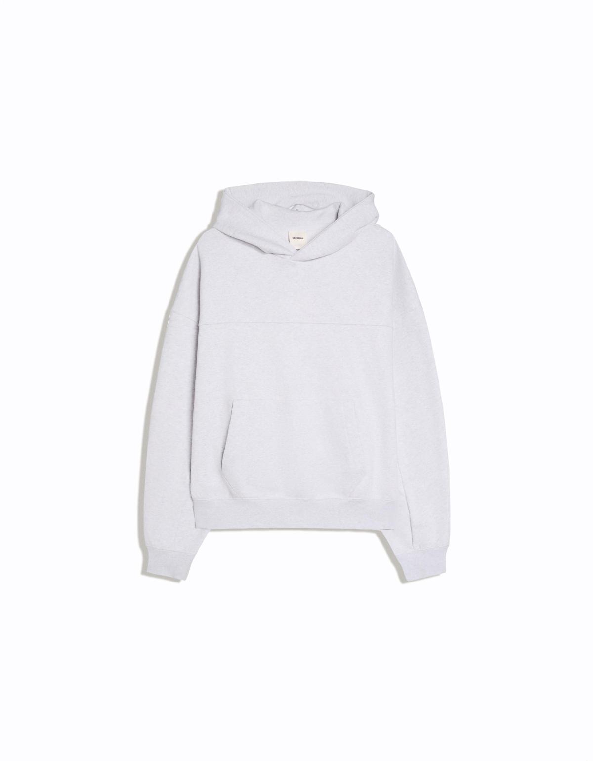 버쉬카 오버사이즈 후드 스웨트셔츠 2438/190 GREY