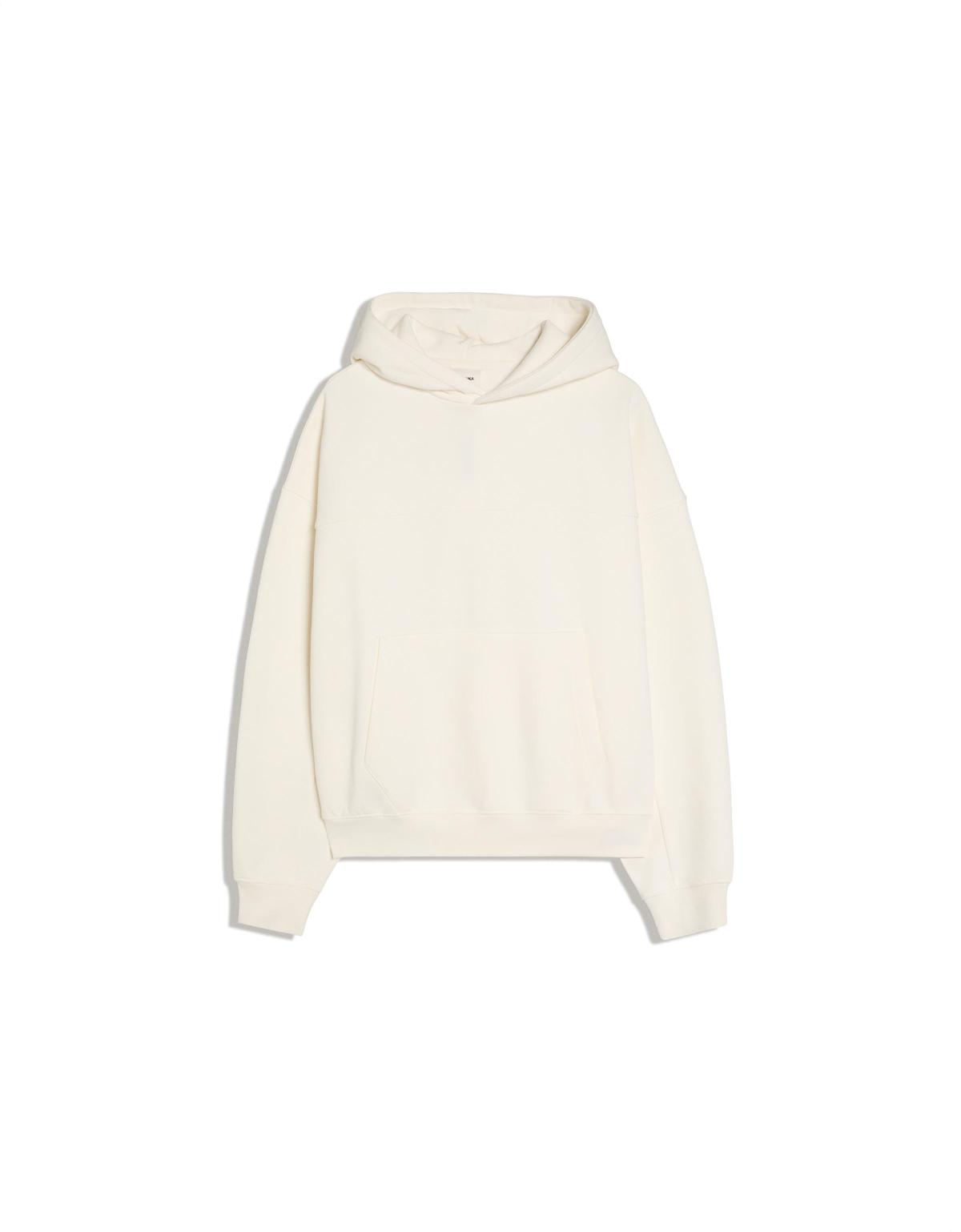 버쉬카 오버사이즈 후드 스웨터 2438/190 WHITE
