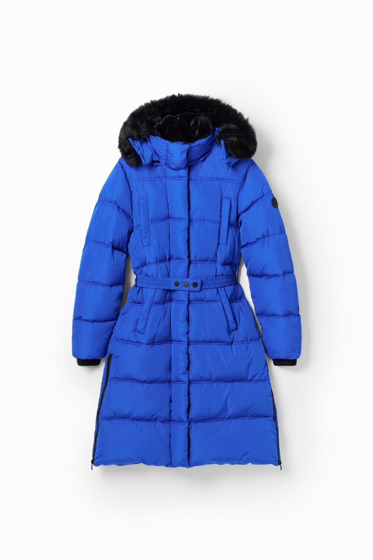 데시구알 벨트 탈착 후드 롱 패딩 코트 24SWEWX95014 ONE COLOR