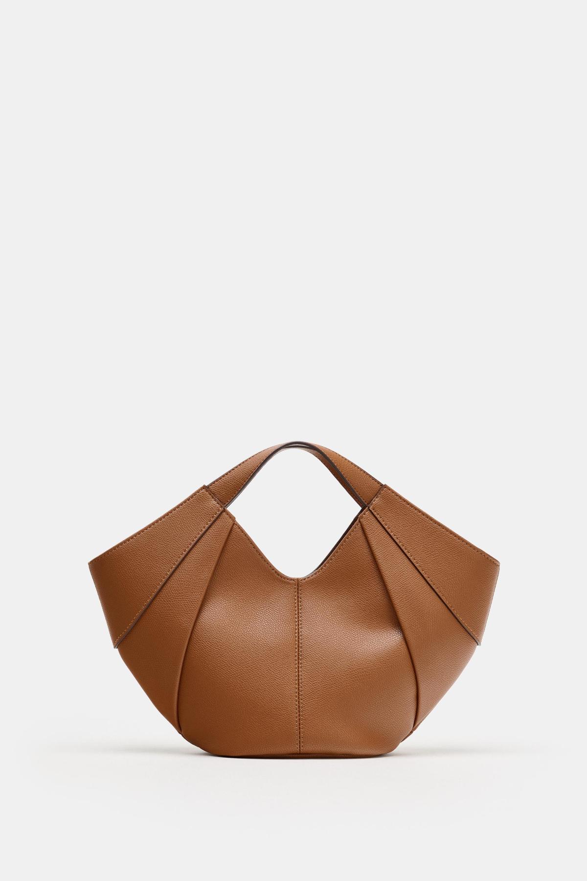 자라 탈착식 스트랩 미니 토트백 6410/710/709 DARK TAN