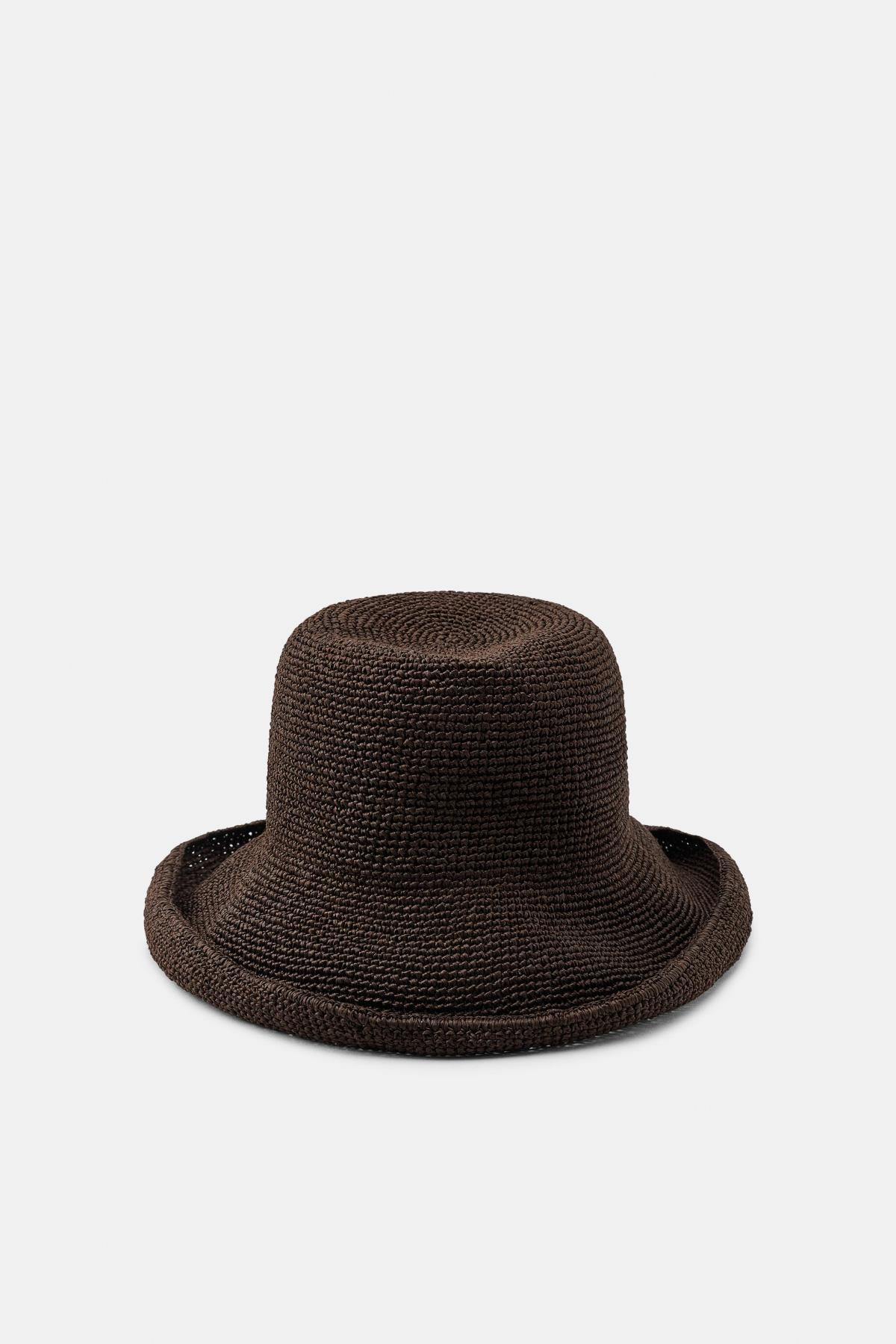 자라 100% 페이퍼 버킷햇 0653/007/700 BROWN