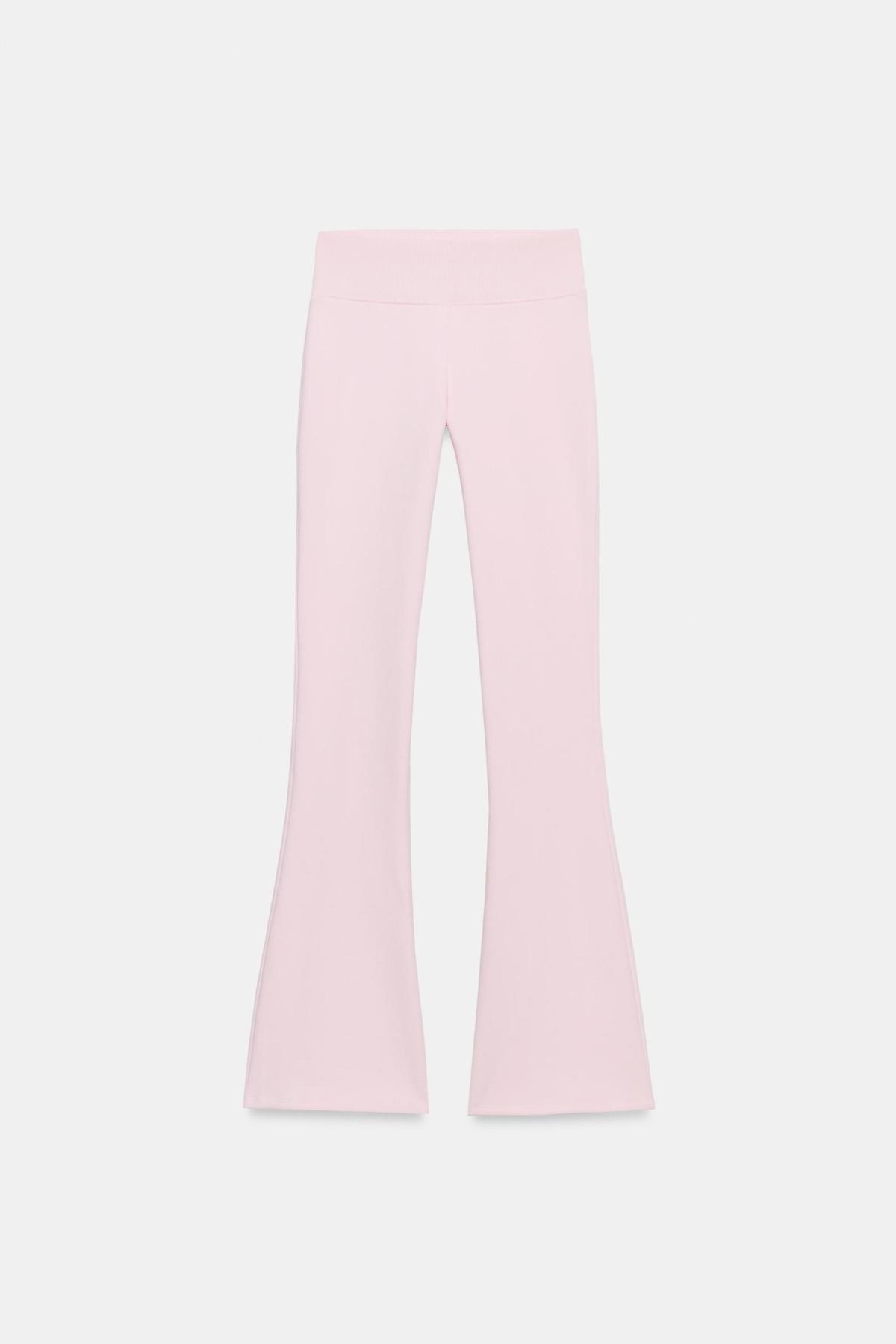 자라 하이라이즈 플레어 스웨트 팬츠 4174/817/621 PASTEL PINK