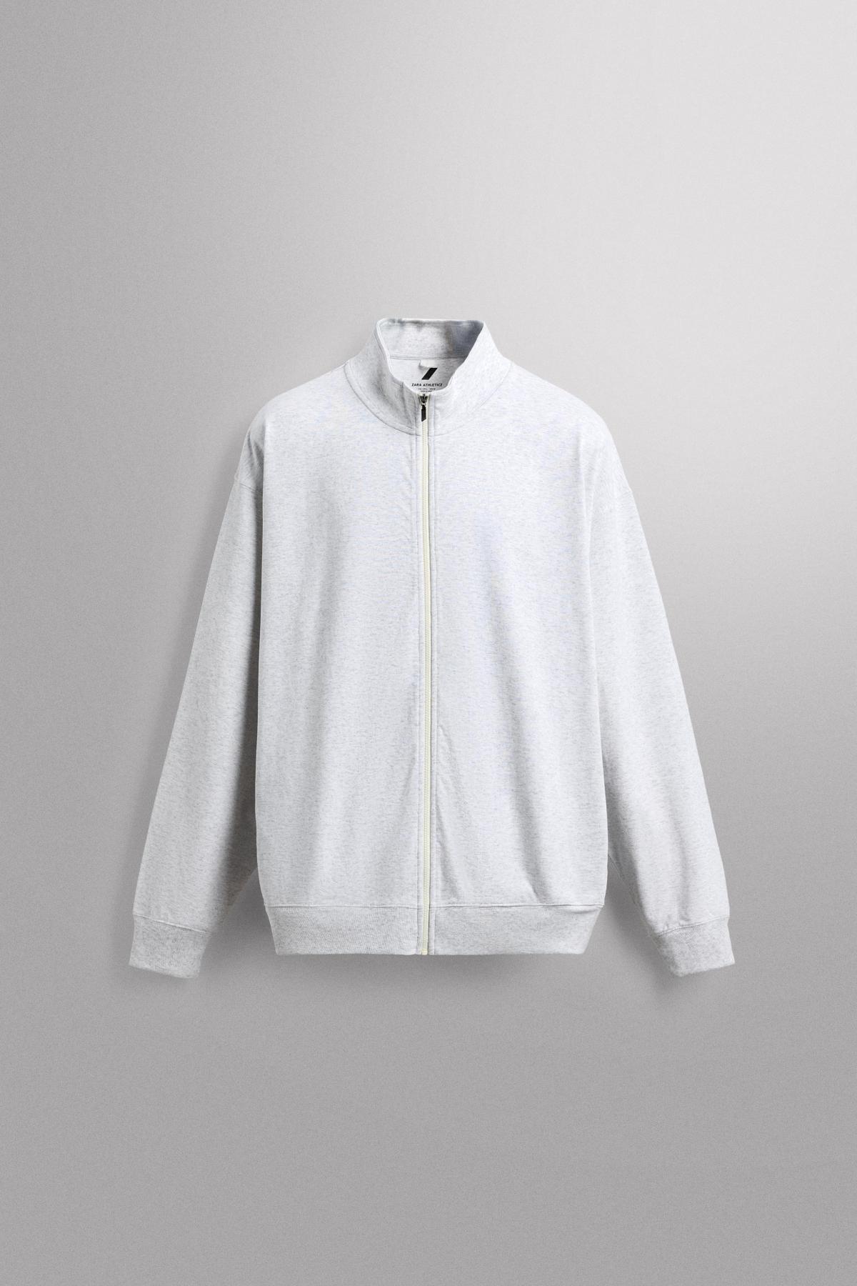 자라 코튼 혼방 릴랙스핏 스웨트셔츠 8054/329/803 GREY MARL
