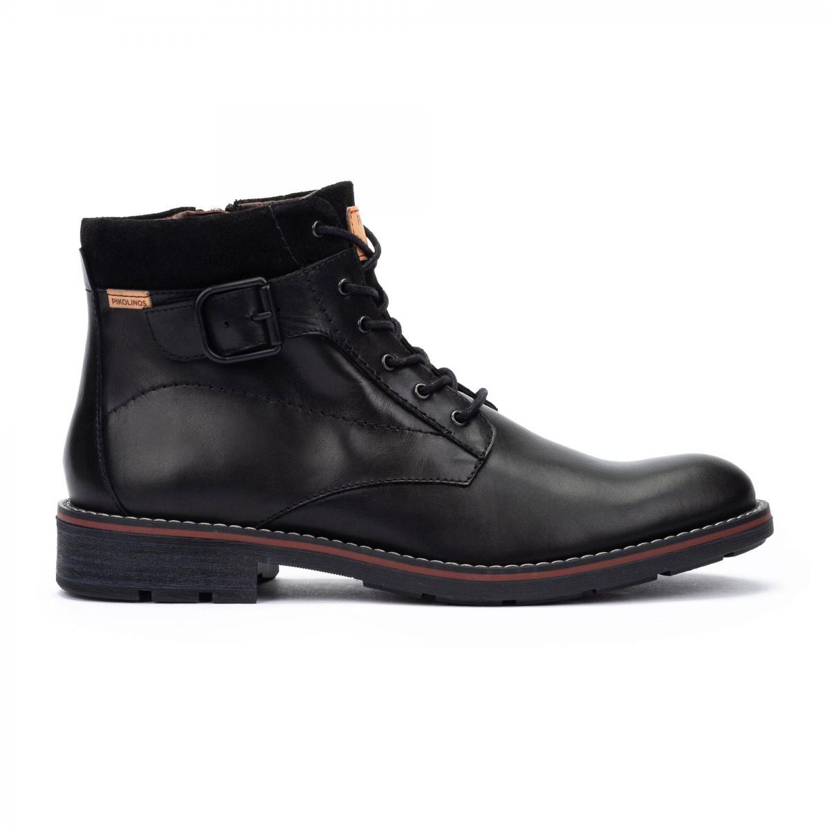 피콜리노스 프리미엄 레더 레이스업 앵클부츠 YORK M2M-8045C1 BLACK