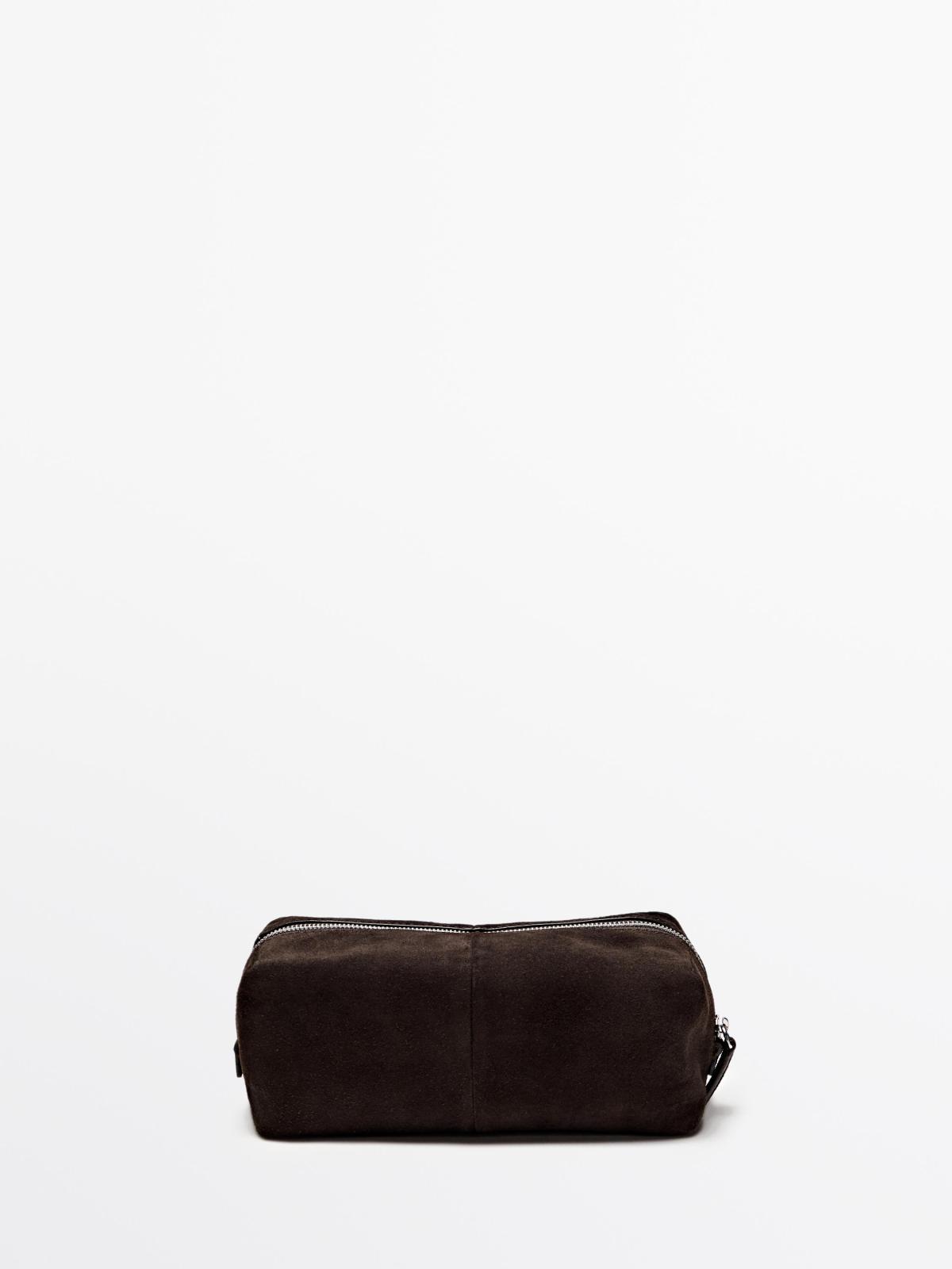마시모두띠 프리미엄 스웨이드 레더 파우치 2560/315 BROWN
