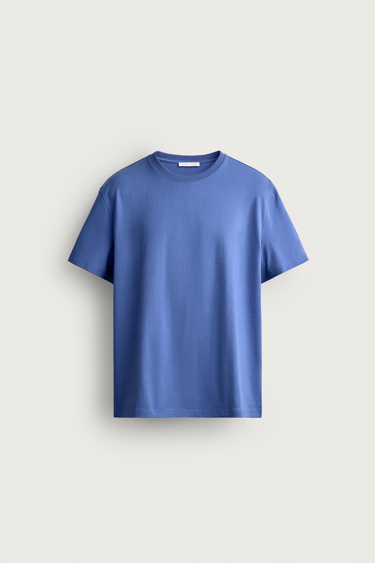 자라 레귤러핏 크루넥 반팔 티셔츠 1887/411/420 BLUISH