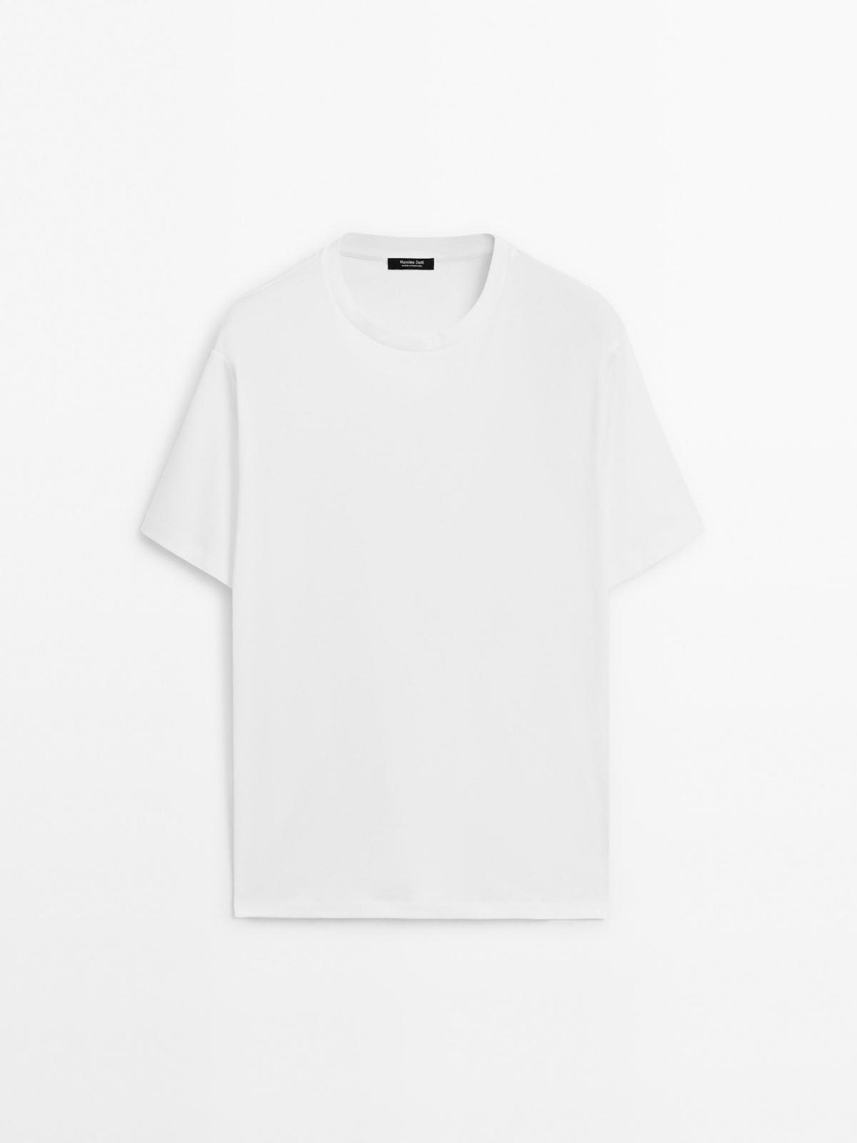 마시모두띠 머서라이즈 코튼 반팔 티셔츠 1424/211 WHITE
