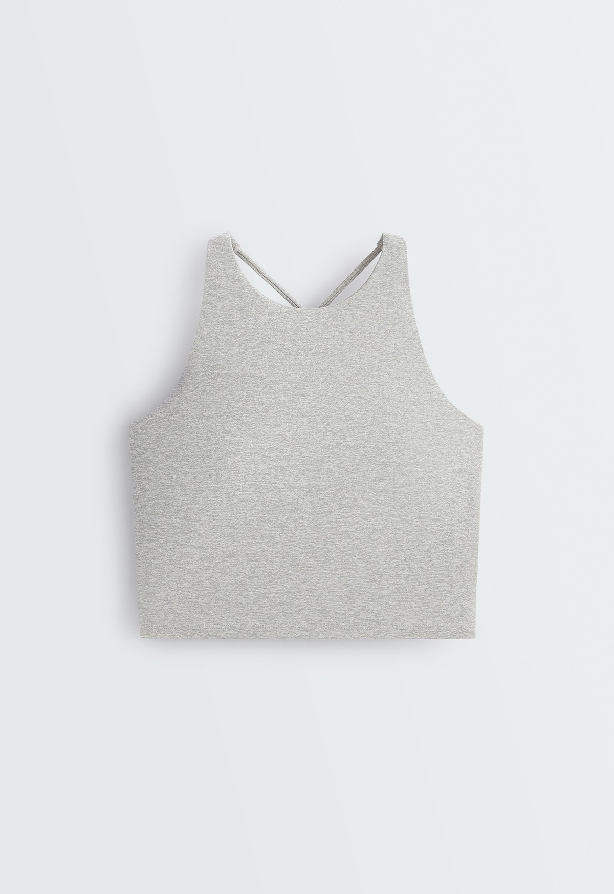 오이쇼 브라 내장 헤더 스트랩 탱크탑 5761/965/811 PALE GREY