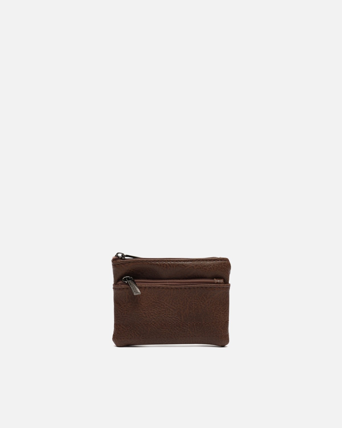 미사코 지퍼 동전 파우치 미니 지갑 Saulo-5300442133010 BROWN