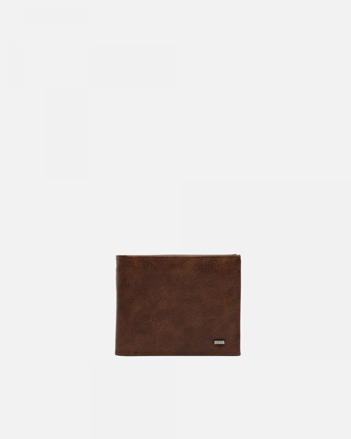 미사코 카드 동전 수납 슬림 반지갑 Ezequiel-5100520133013 BROWN