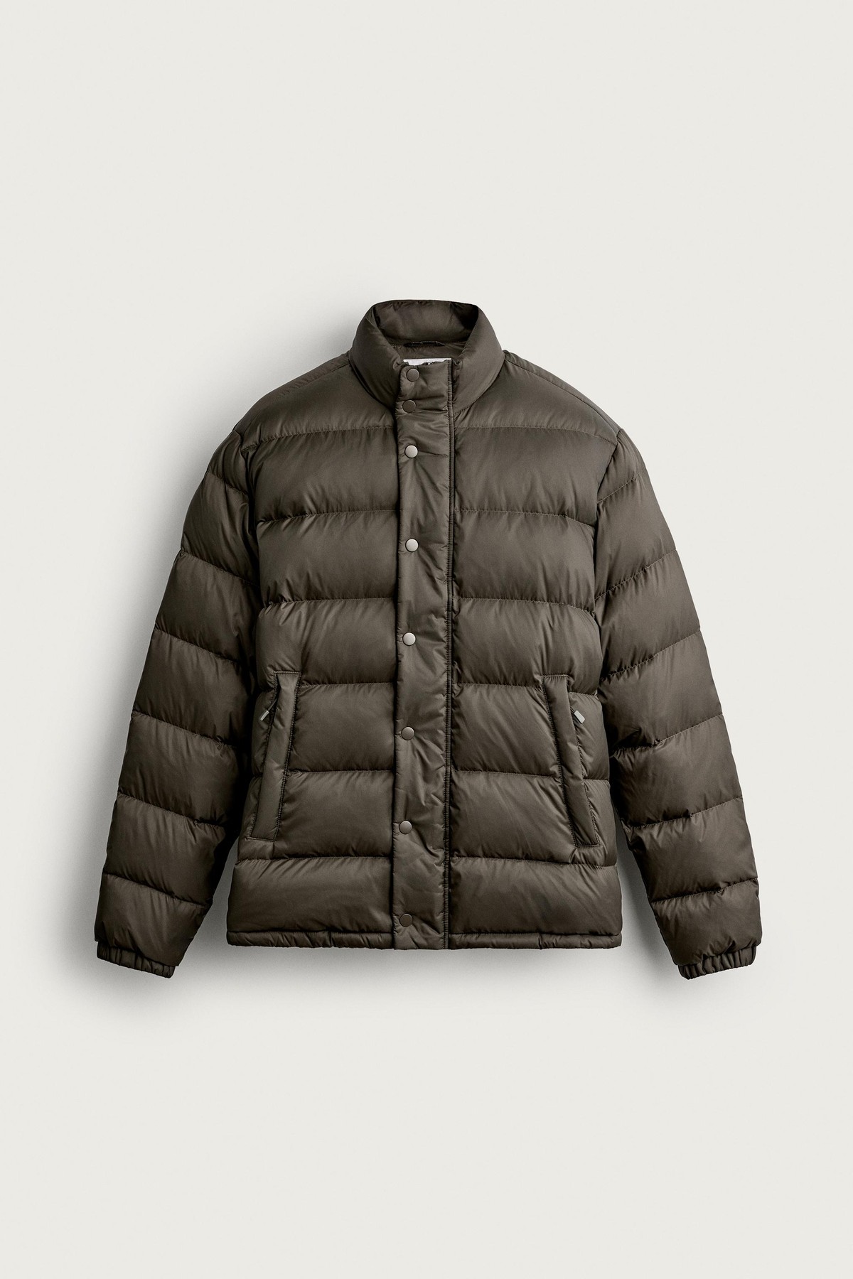 자라 레귤러핏 방수 덕다운 패딩 자켓 2634/384/099 BLACK / BROWN