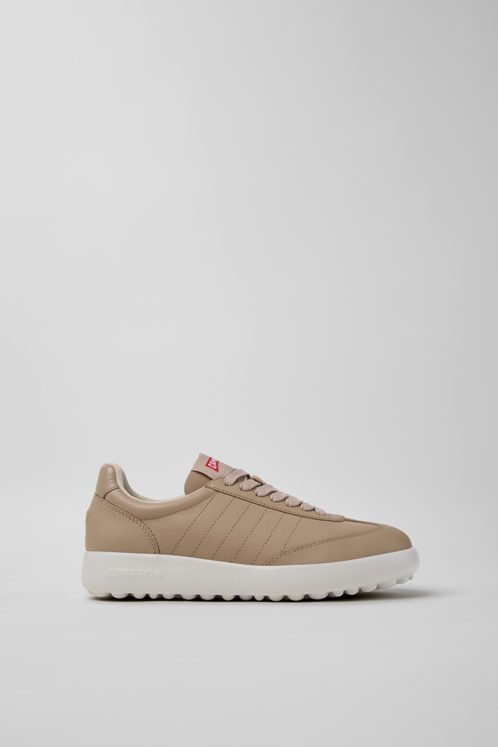 캠퍼 레더 레이스업 여성 스니커즈 K201392-009 BEIGE
