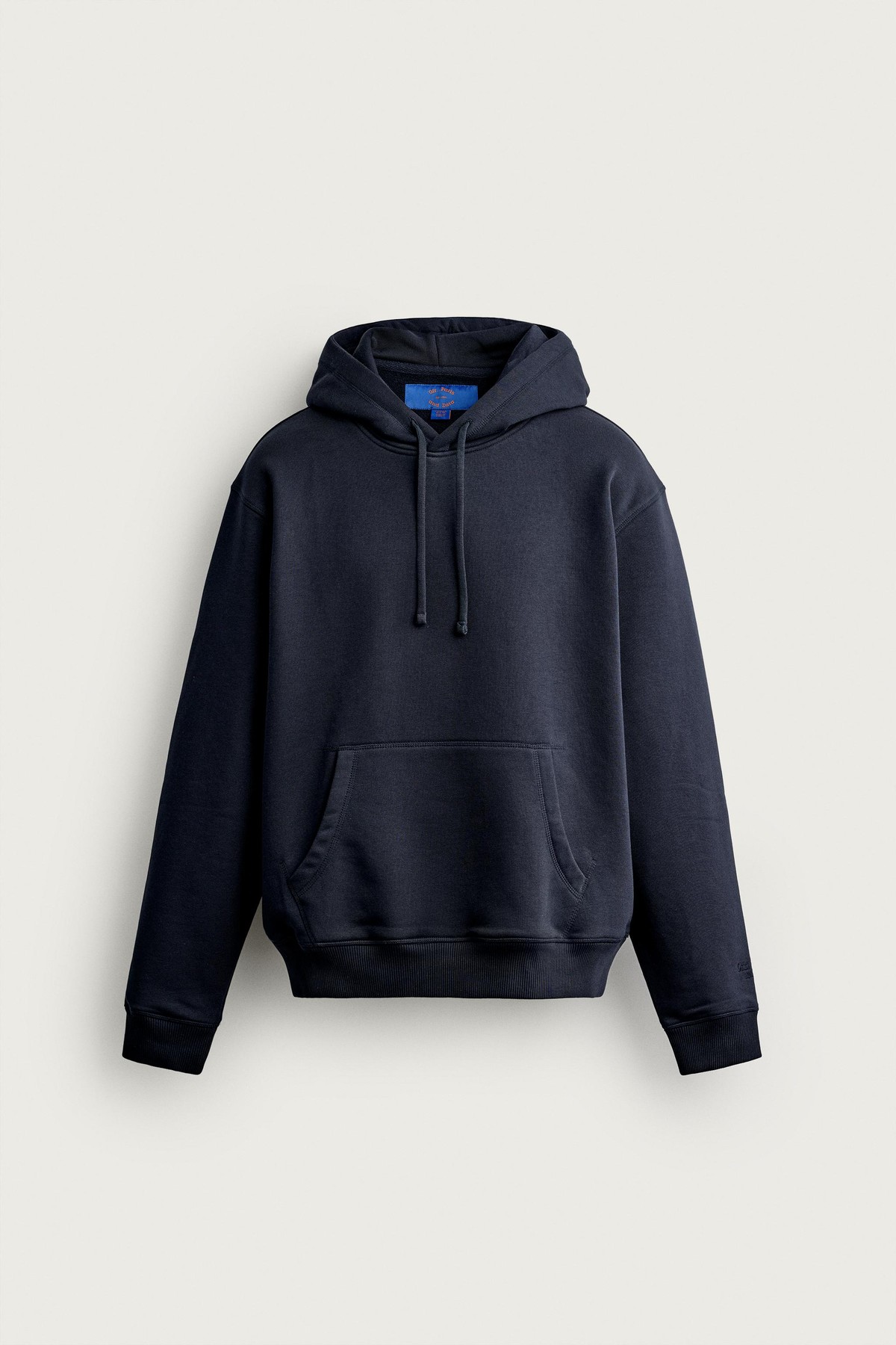 자라 0FR. 파리 X 후드 스웨트셔츠 4087/370/401 NAVY BLUE