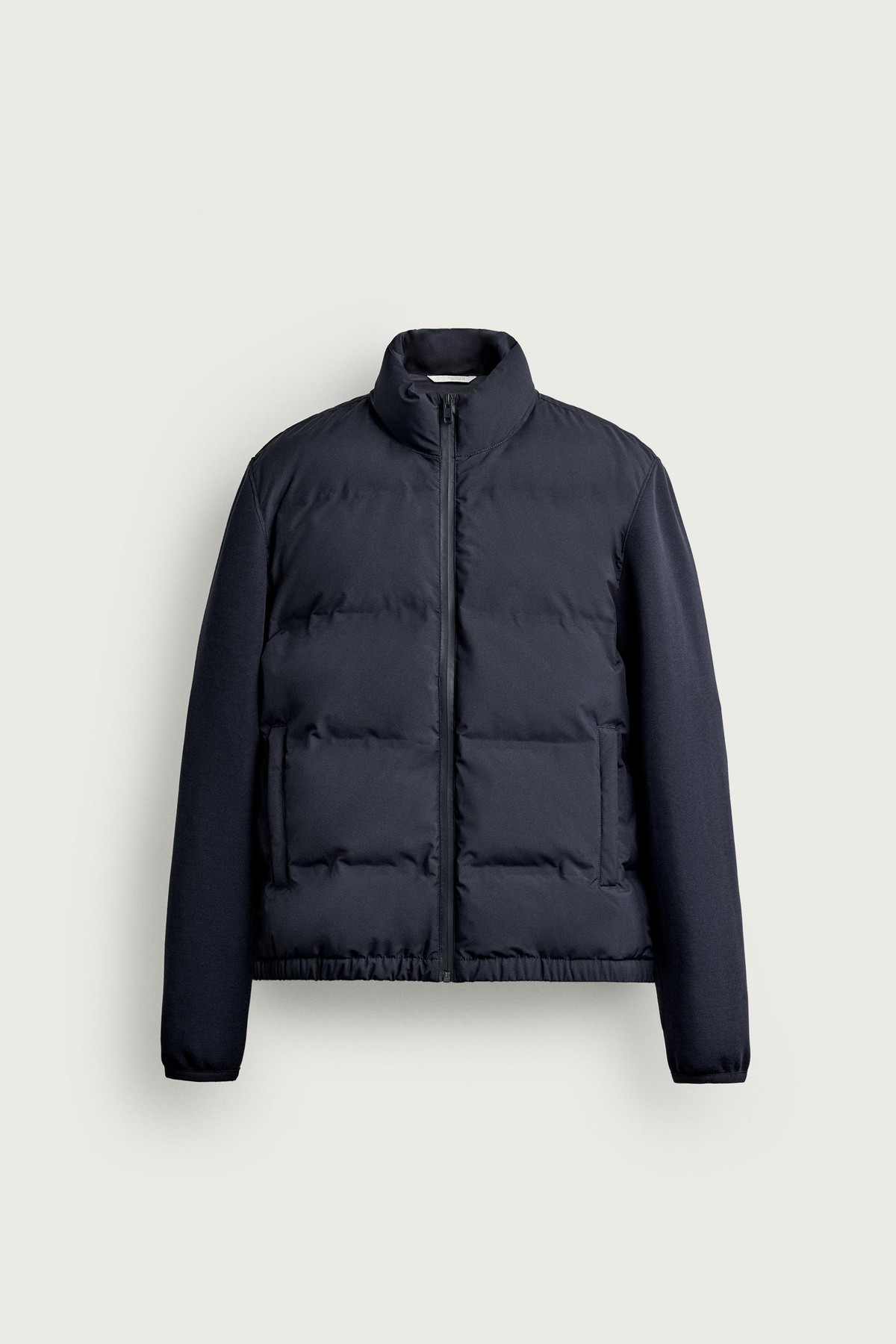 자라 집업 콤비 숏 패딩 자켓 6096/800/401 NAVY BLUE