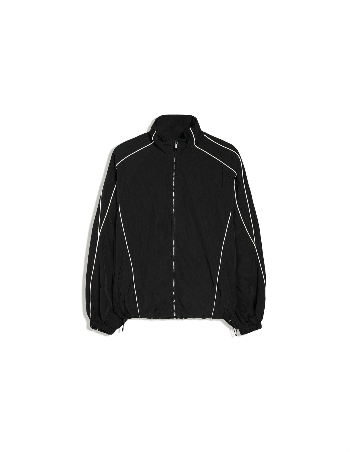 버쉬카 배색 파이핑 경량 집업 자켓 2568/551 BLACK