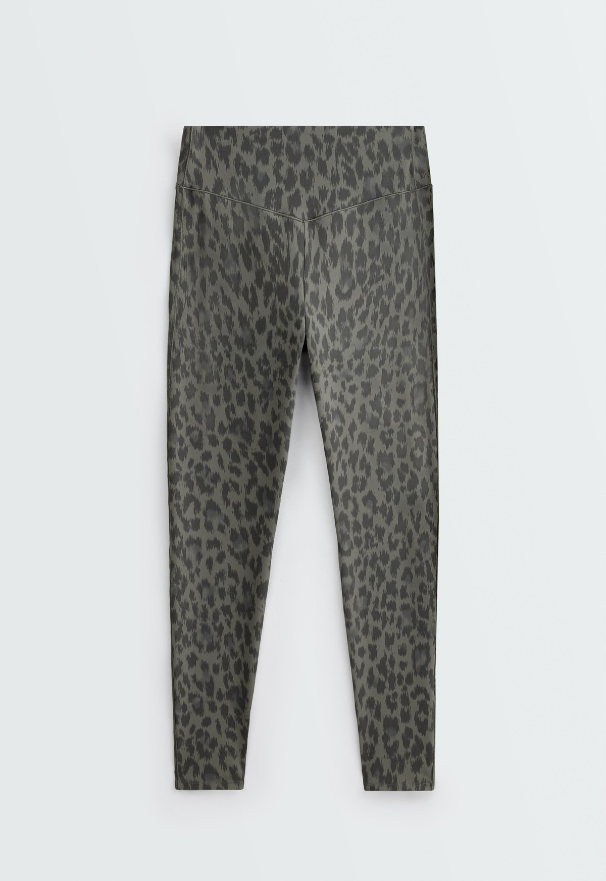 오이쇼 레오파드 하이라이즈 앵클 레깅스 4241/288/038 CHARCOAL GREY