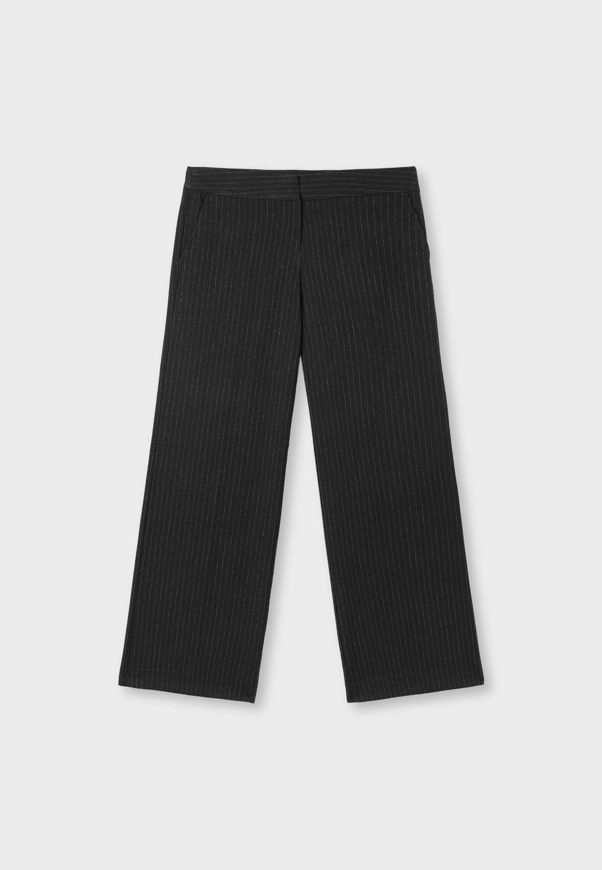 스트라디바리우스 로우라이즈 핀스트라이프 팬츠 8302/688/252 DARK GREY