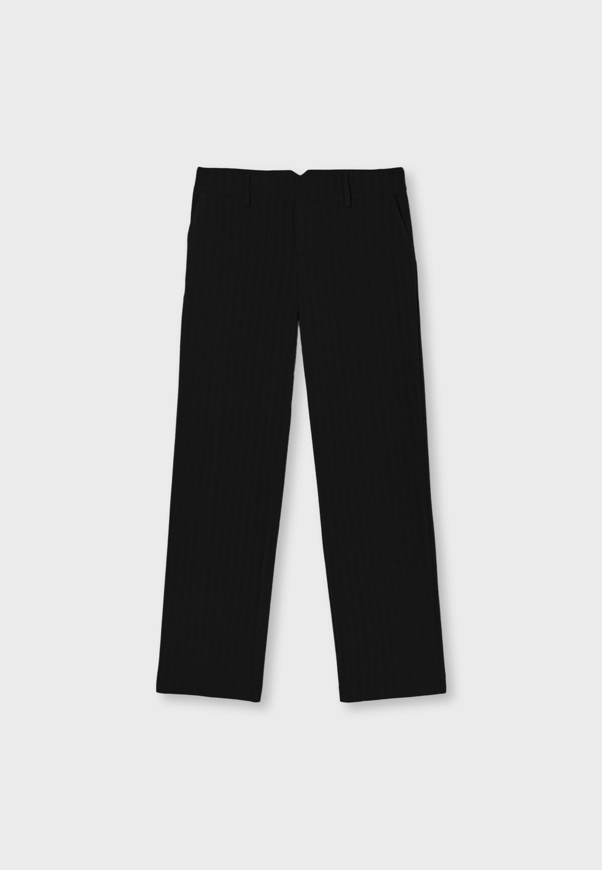 스트라디바리우스 로우라이즈 스트레이트 팬츠 8264/685/001 BLACK