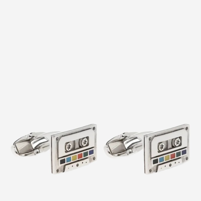 폴스미스 카세트테이프 에나멜 커프스링크 M1A CUFF WTAPE 82