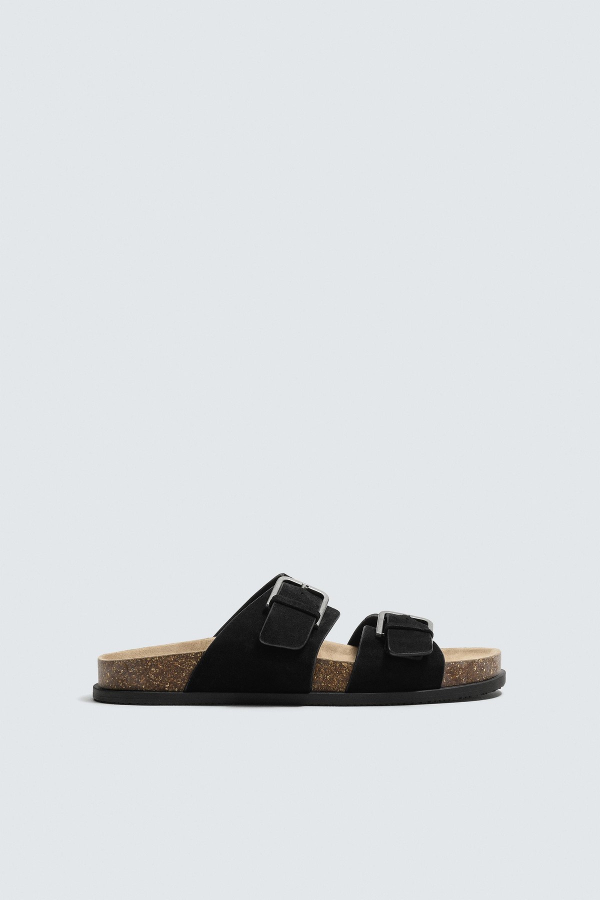 자라 스플릿 스웨이드 더블 버클 샌들 2706/720/800 BLACK