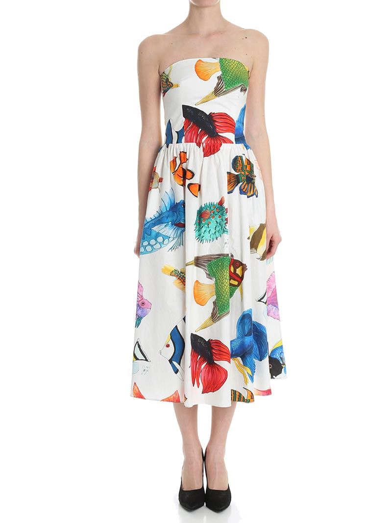 스엘라 장 Multicolored with fishes print 원피스 여성 멀티 18SS JV06100T94970074