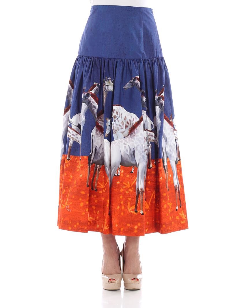 스엘라 장 flared 스커트 여성 네이비 18SS JG02680T95050088