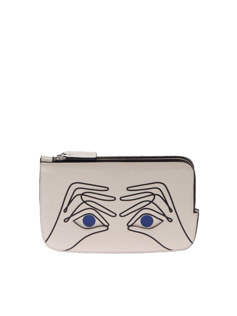 루루 구인넷스 Pochette Binocs Girl Double Pouch (Jonathan C 파우치 여성 화이트 17FW 50130740CHALK