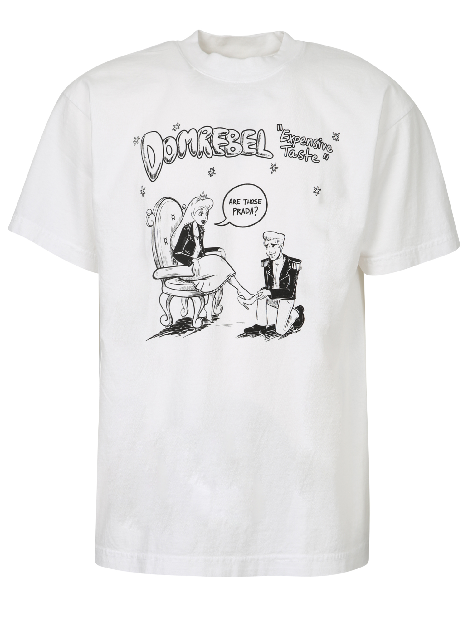 Dom Rebel Bougie 크루넥 티셔츠 남성 화이트 22SS BOUGIEBOXWHITE