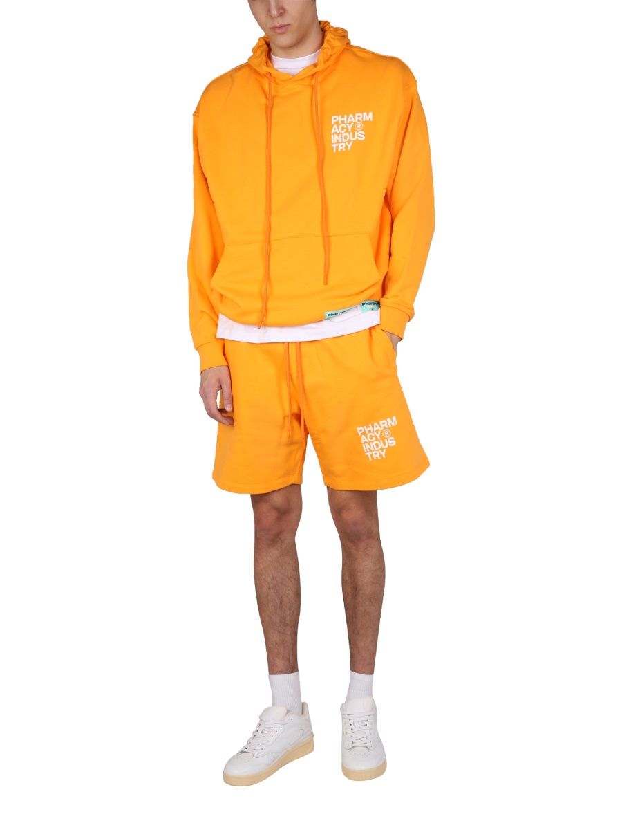 팔마치 인더스트리 WITH LOGO PRINT 스웨트셔츠 남성 오렌지 22SS PHM483GIALLONE