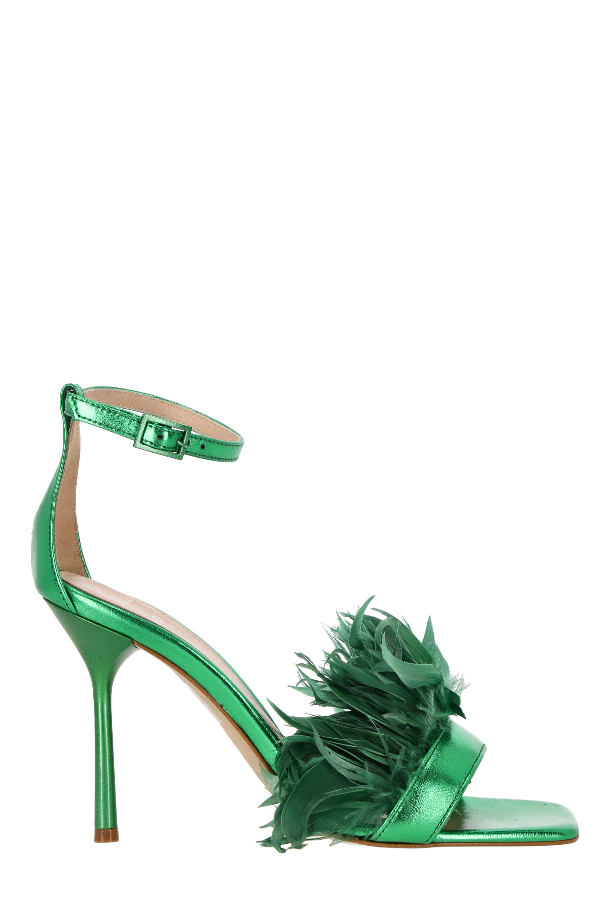 러니 한네 Camelia 플랫 샌들 여성 그린 22SS SA2705PX317S1310EMERALD