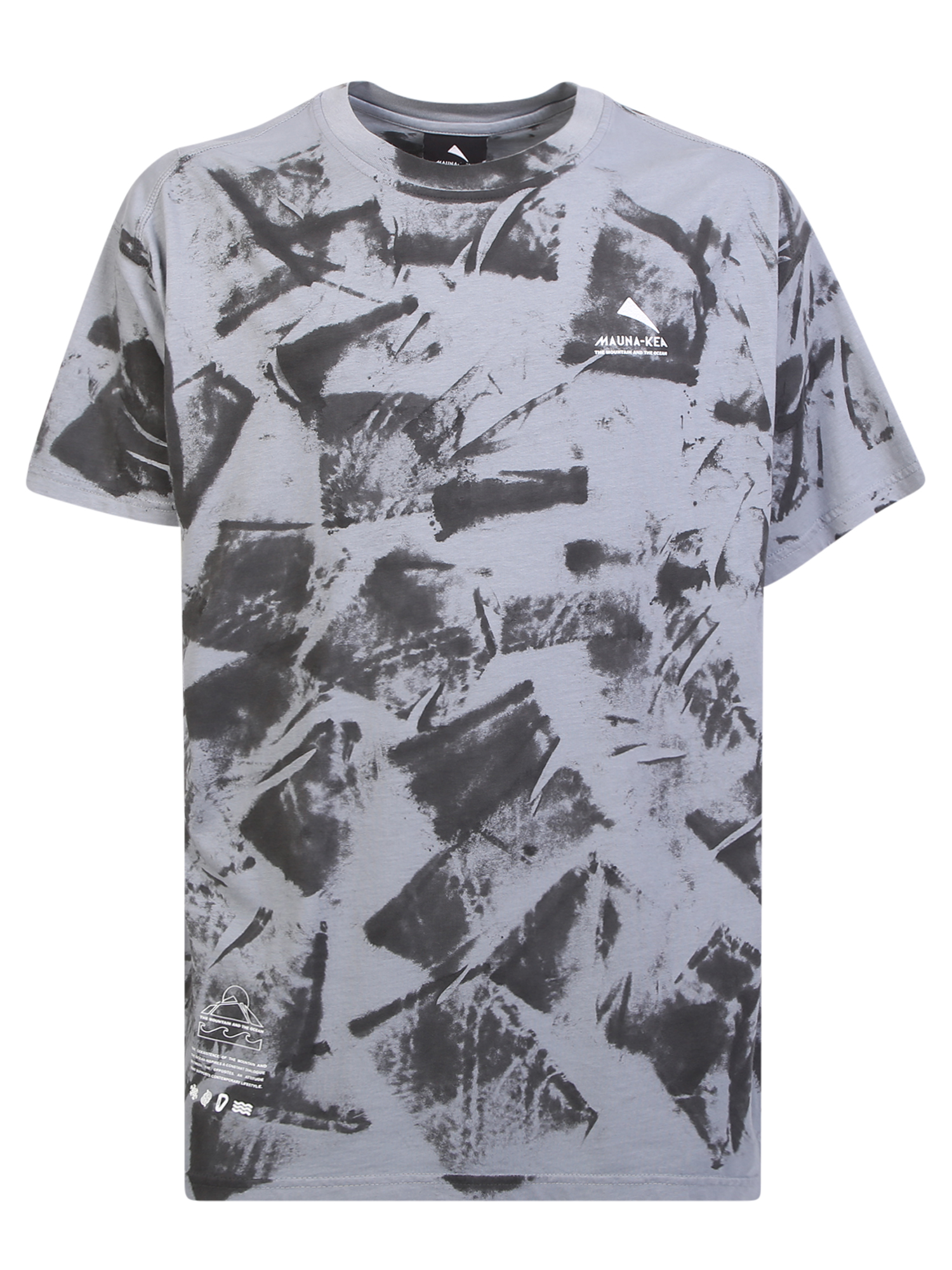 모나치 Mauna Kea logo . Basic minimal ideal a sporty look 프린트 티셔츠 남성 그레이 22FW MKS101SR7799