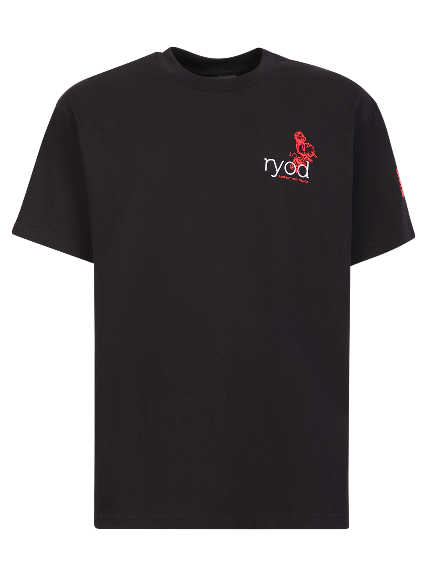 이흐 Ryod graphic print from 크루넥 티셔츠 남성 블랙 22FW TD4999