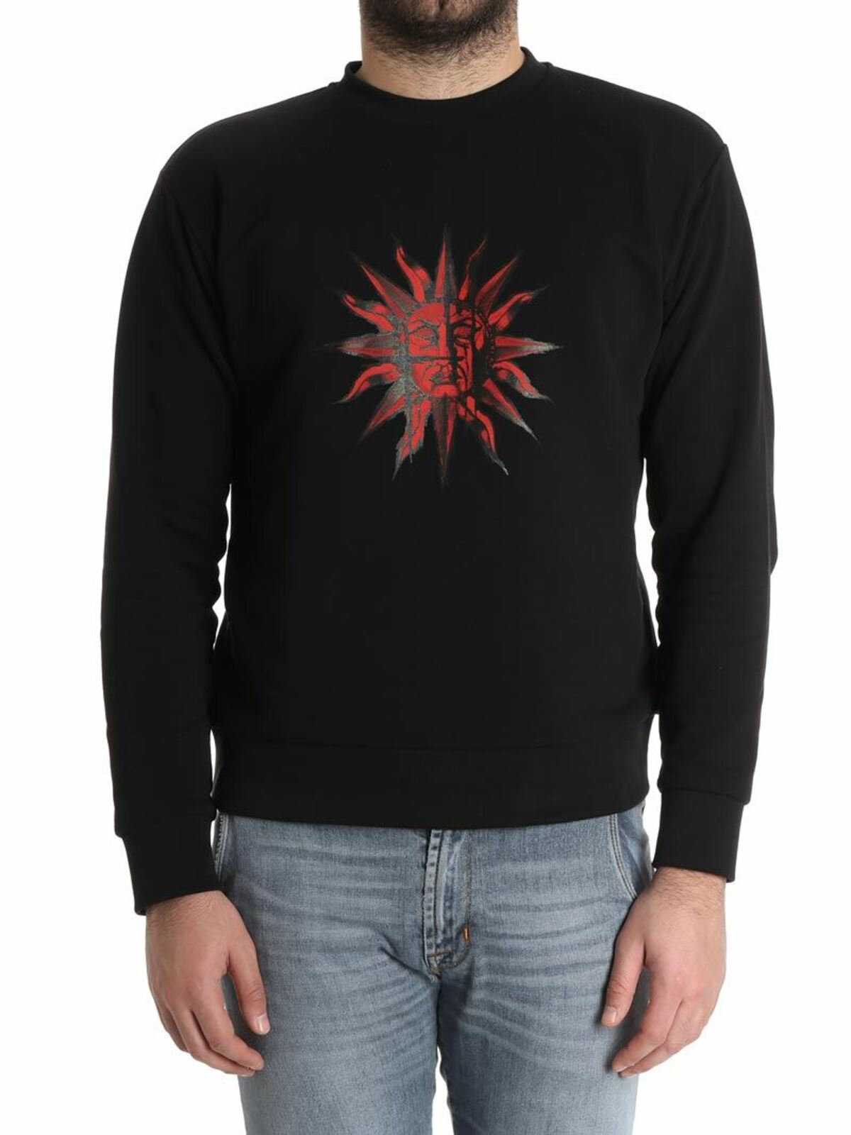폿토 푹리시 Sun 스웨트셔츠 남성 블랙 18SS FRU7091PF0230999