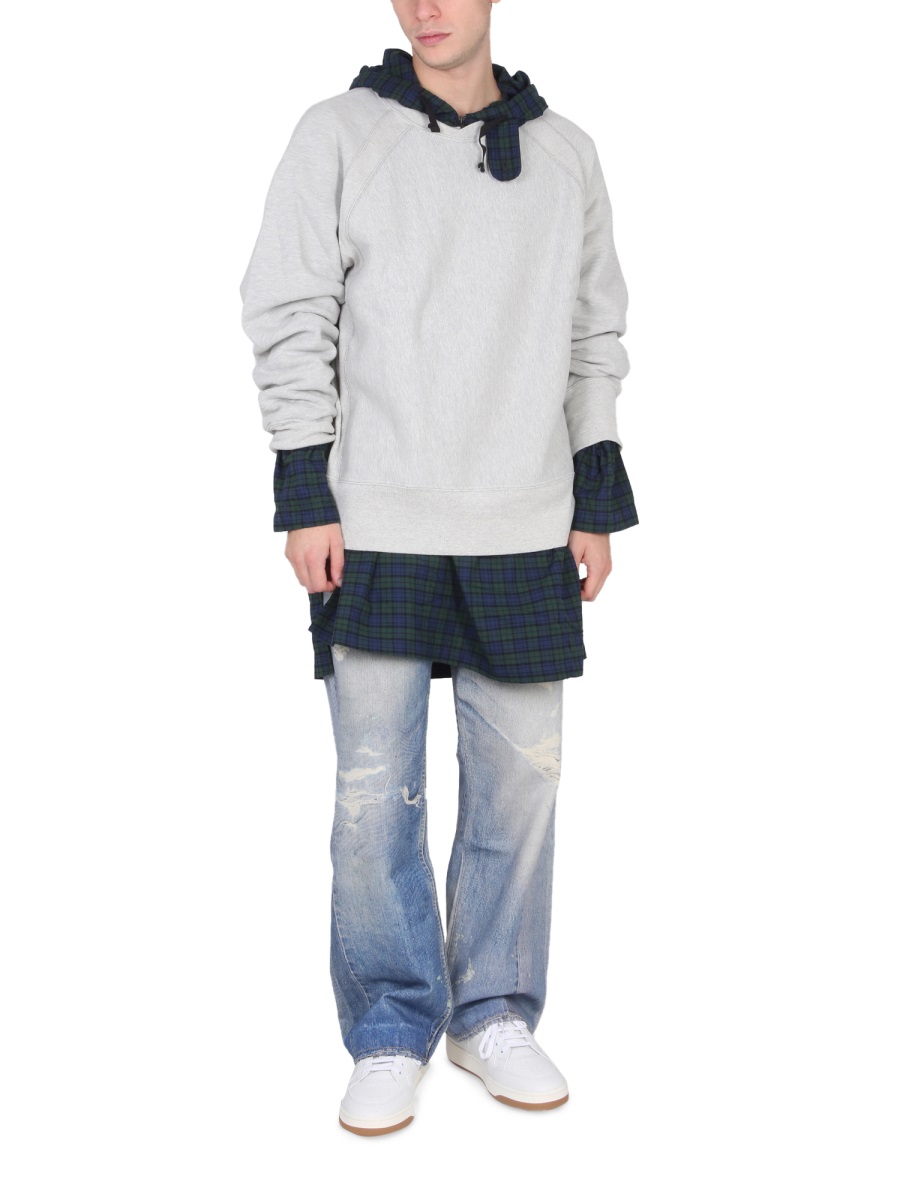 엔지니어드 가먼츠 CREWNECK 스웨트셔츠 남성 그레이 22FW 22F1B020NL050