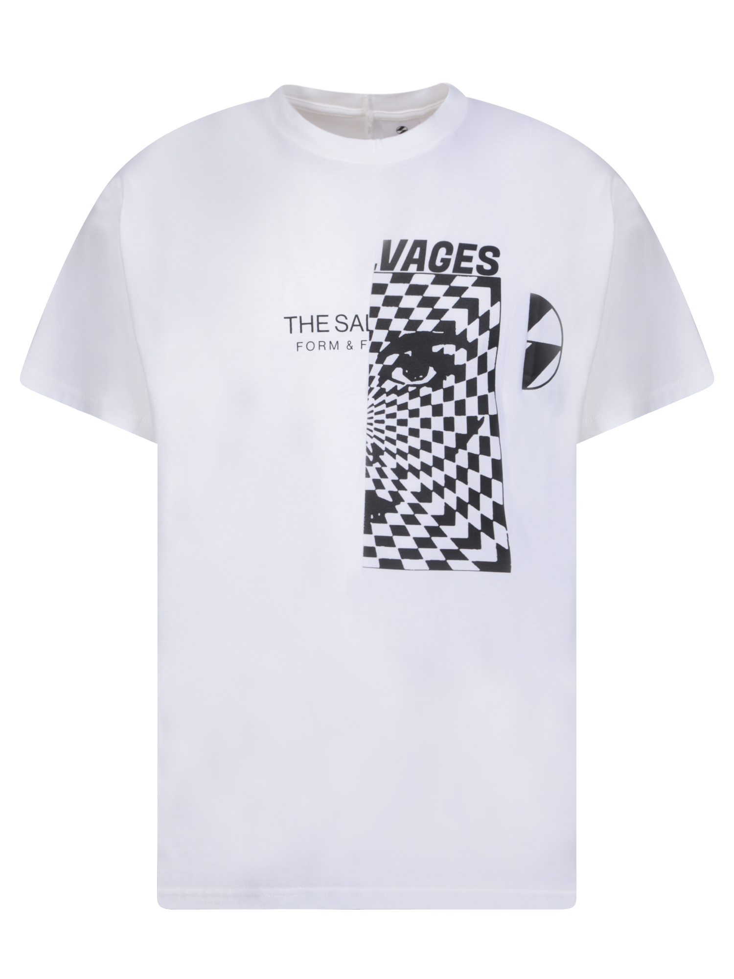 더 살바젯 Reconstructed . inspired 90s raves festivals 티셔츠 남성 화이트 23SS SS230624WHT