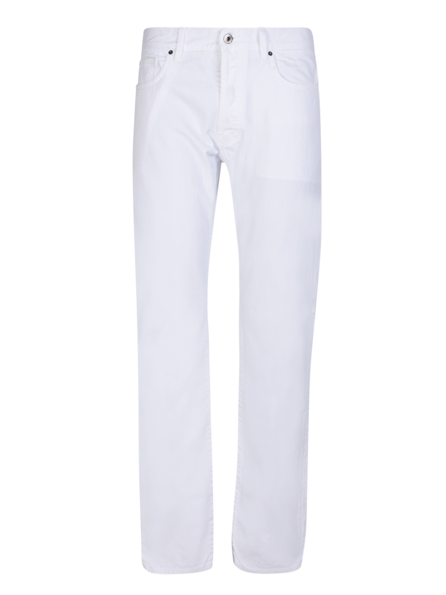 14 브로스 straight-leg by . The garment gives a casual and timeless design 스트레이트 남성 화이트 23SS
