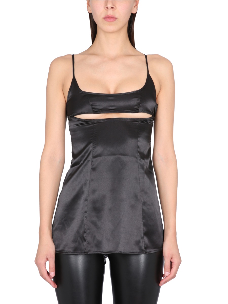 노트 애프터 텐 TOP CUT OUT 티셔츠 여성 블랙 23SS NATDR001NERO