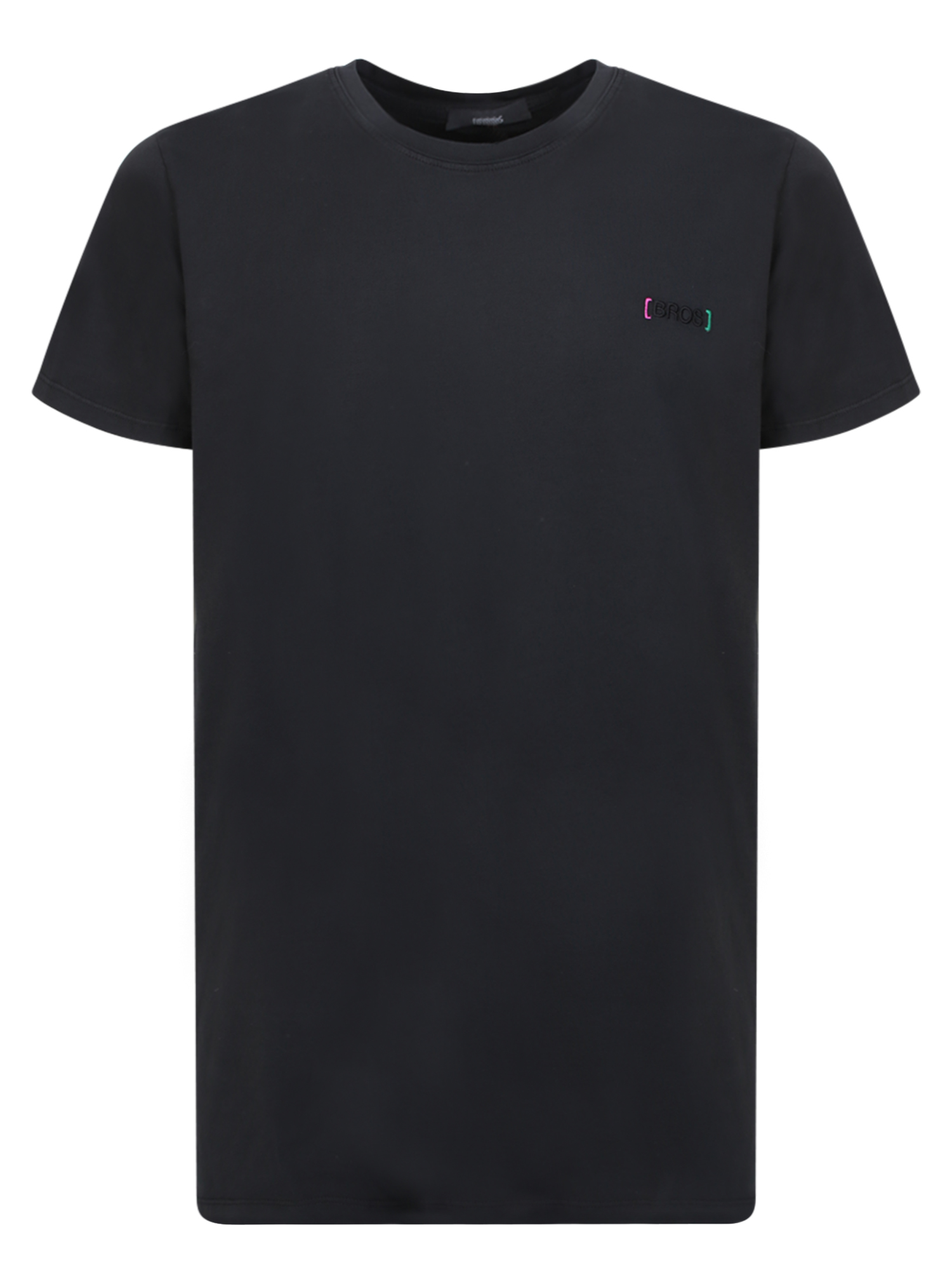 14 브로스 Chest logo made soft it has a casual versatile design 코튼 티셔츠 남성 블랙 23SS 12679A5128436900