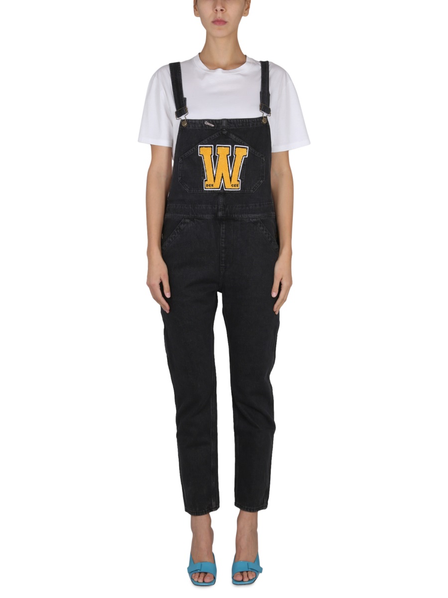 아싱톤 디 치 DUNGAREES WITH LOGO 점프수트 여성 블랙 22FW SAWW0098