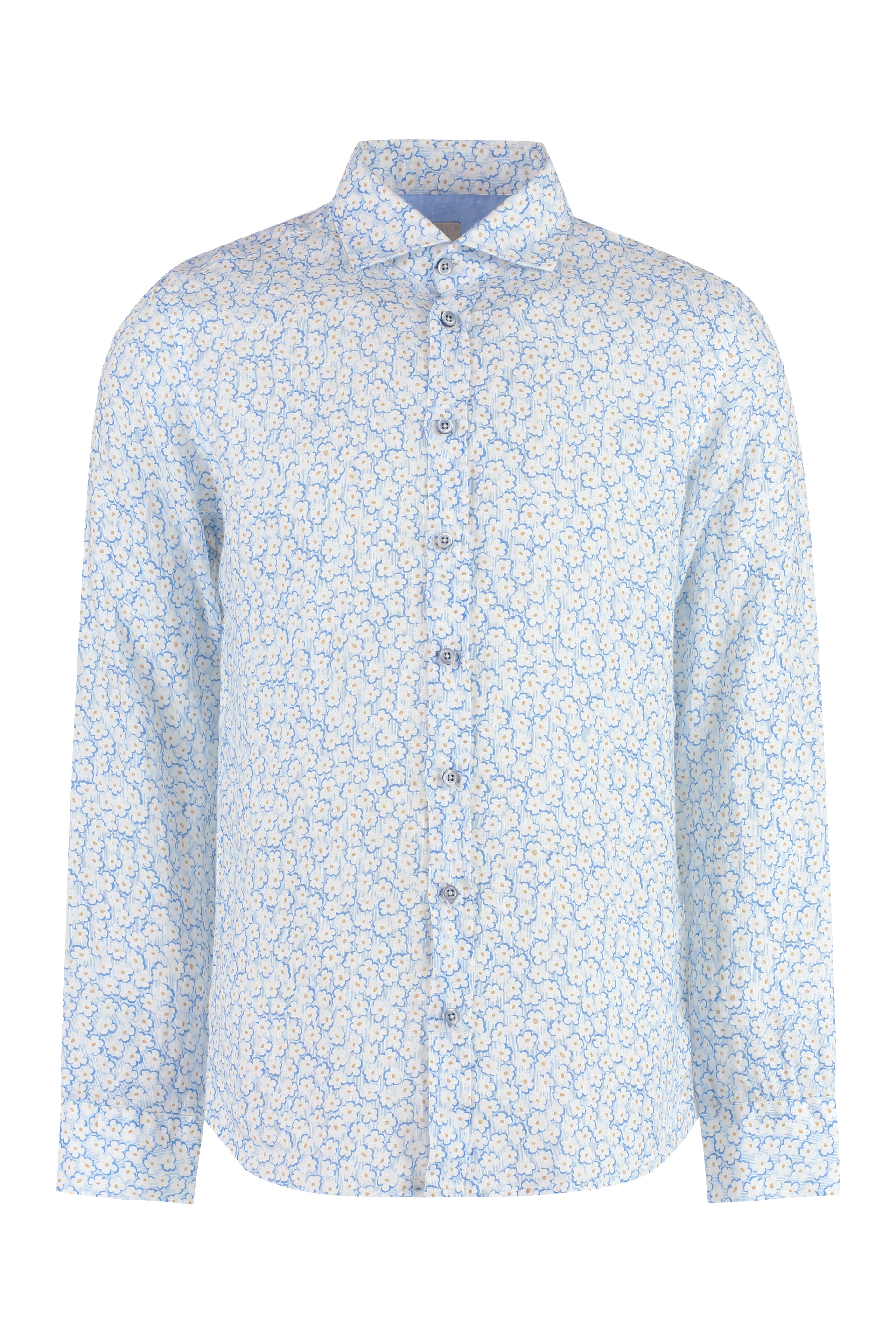 밧톤치노 Printed 셔츠 남성 블루 24SS B247703