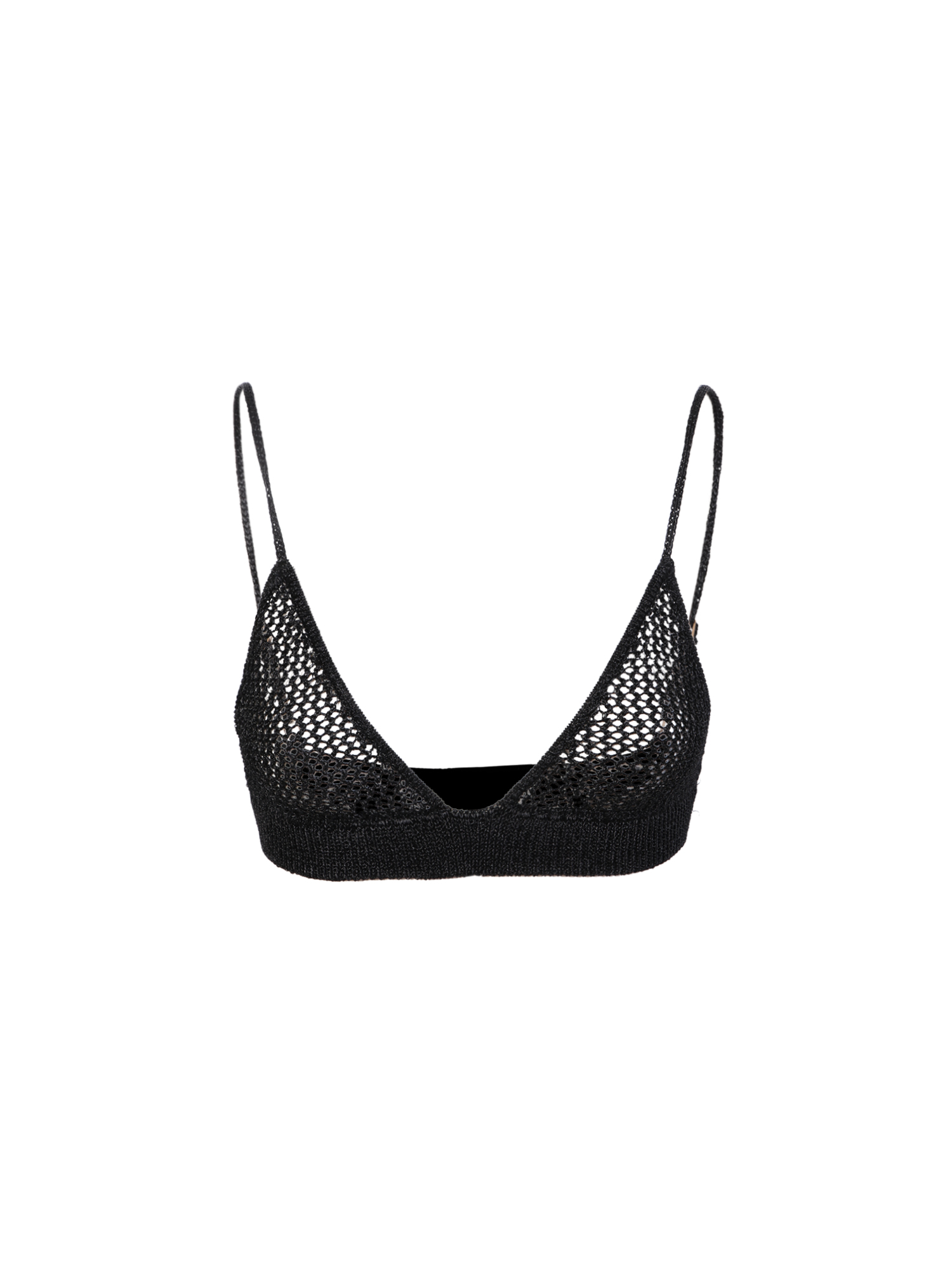 도도 발 올 Geddy Bra from crafted open knitting metalic yarn tone 탱크톱 여성 블랙 23SS DBO8060BLACK