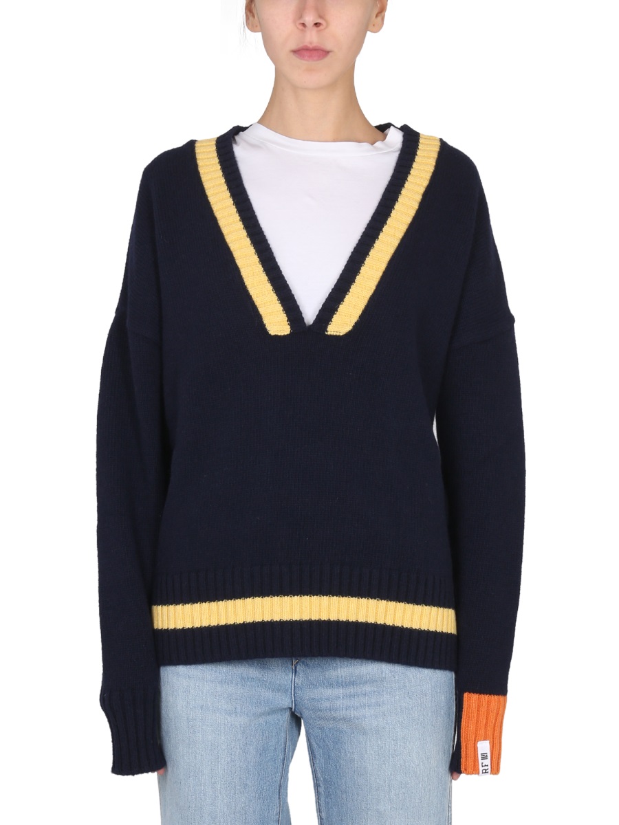 릭트 포 V-NECK 니트 여성 멀티 22FW A2201WOPA9802