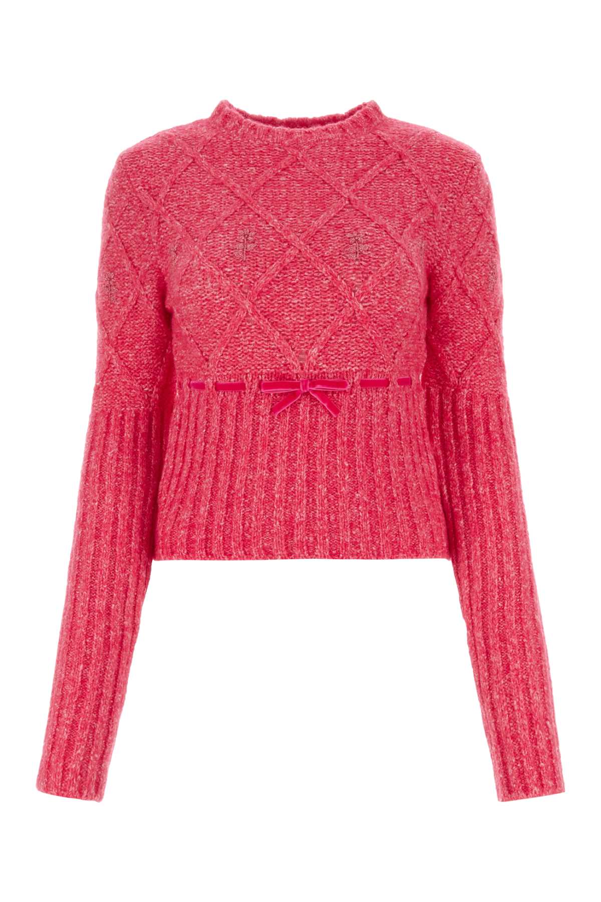콜미오 니트 여성 핑크 23FW OMA5FUXIA