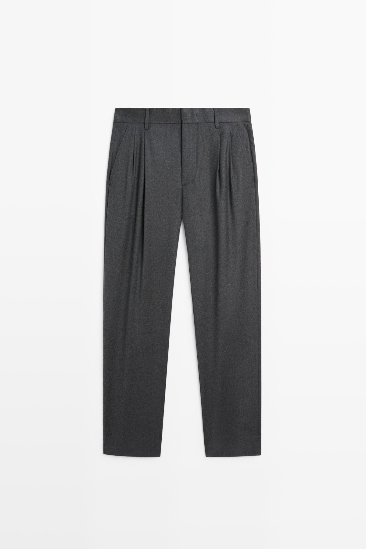 마시모두띠 울 100% 플리츠 정장 팬츠 3678/578 PALE GREY
