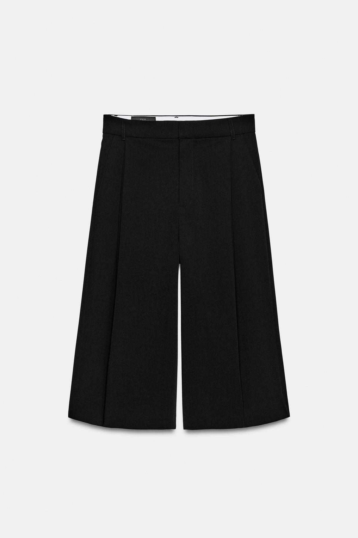 자라 플리츠 롱 버뮤다 팬츠 3152/507/800 BLACK