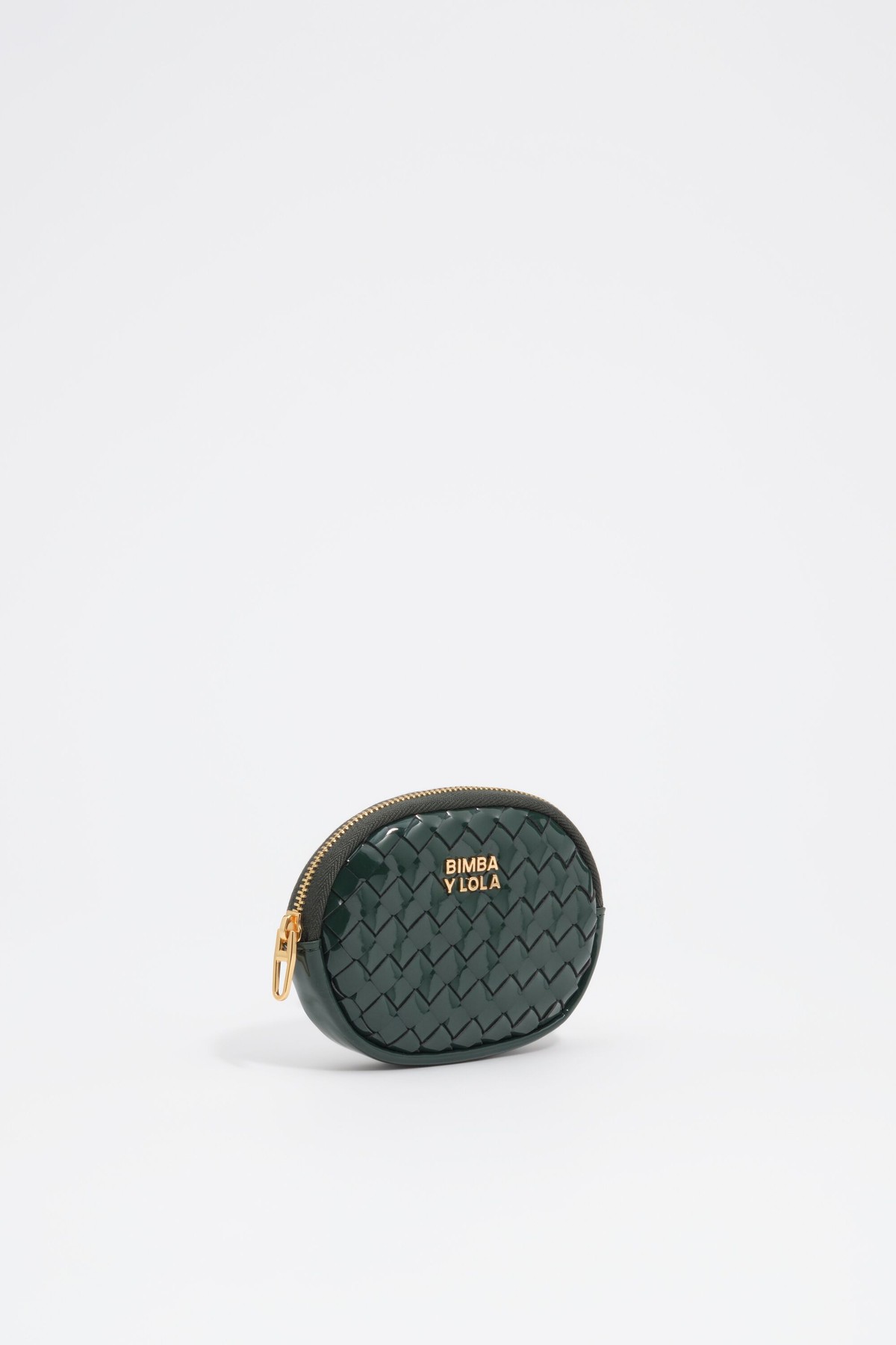 빔바이롤라 우븐 오벌 동전 파우치 262BBM101.10502 DARK GREEN
