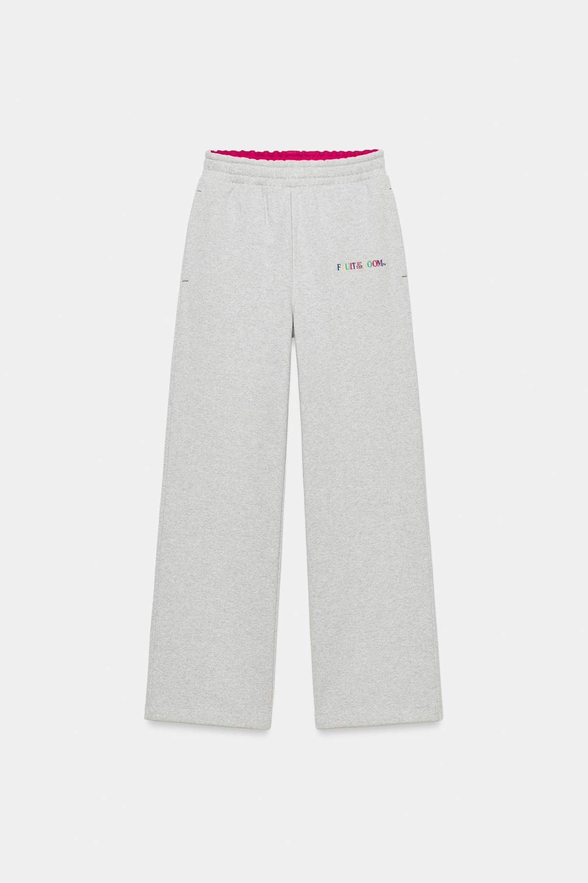 자라 자수 로고 와이드 조거 팬츠 4644/127/803 GREY MARL