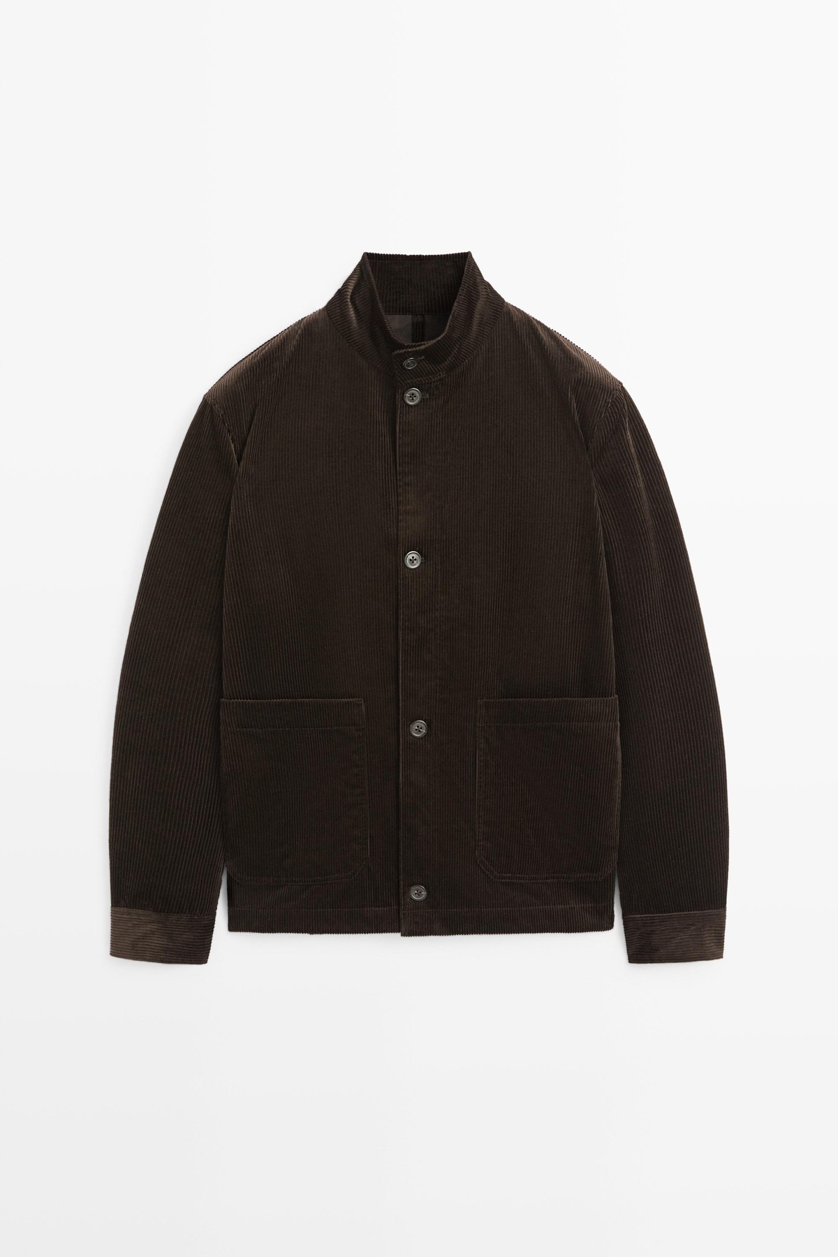 마시모두띠 코듀로이 포켓 디테일 오버셔츠 3257/417 BROWN