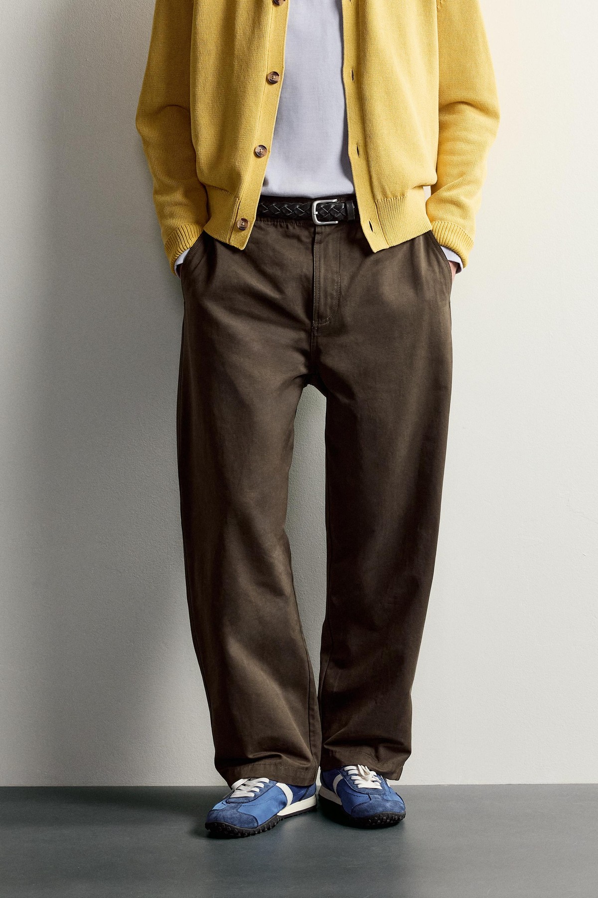 자라 릴렉스핏 벨벳 코튼 팬츠 8574/320/700 BROWN