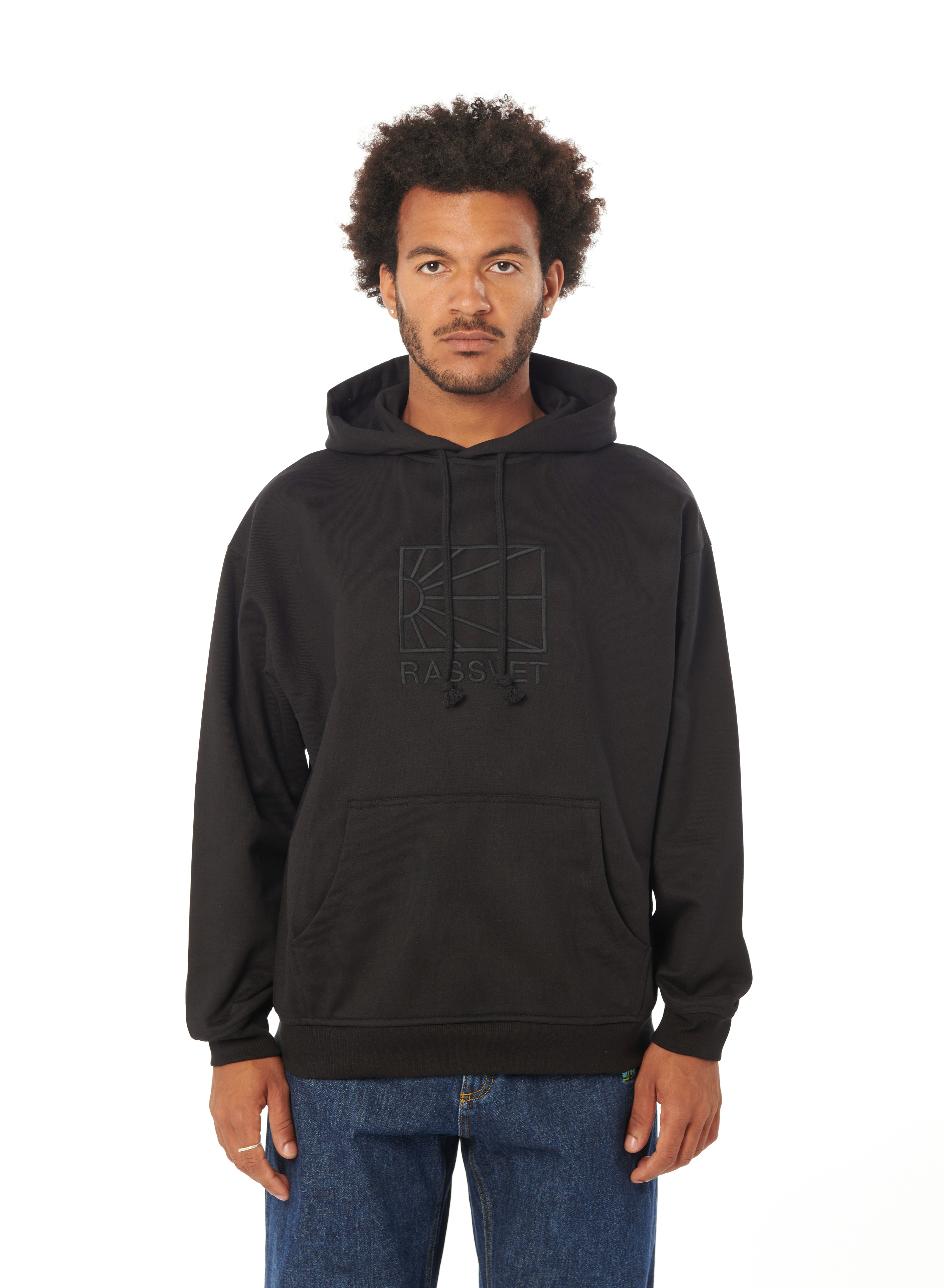 랏스에트 LOGO KNIT 후디 남성 블랙 24SS PACC14T0241